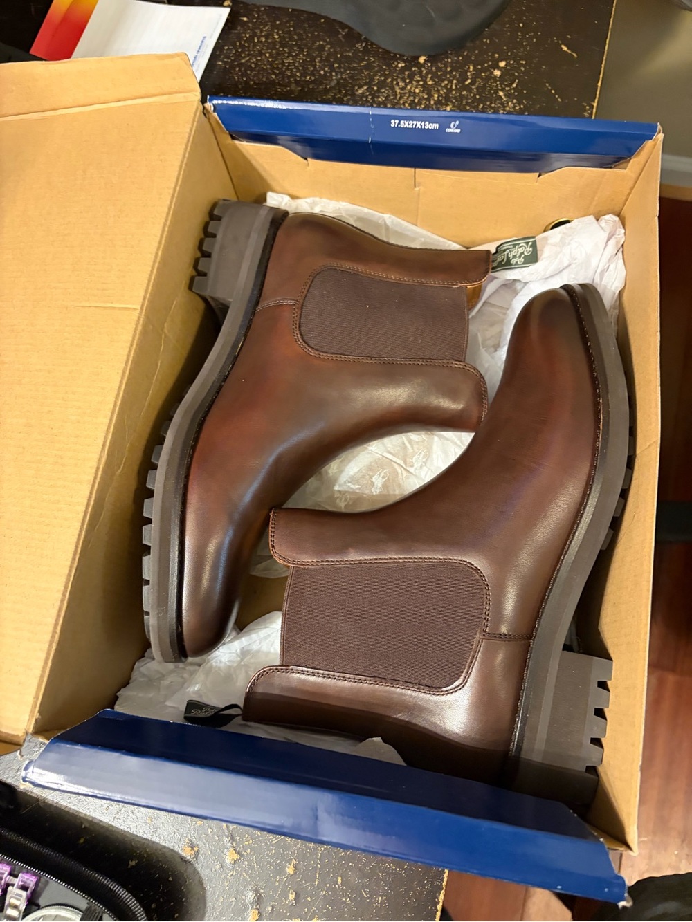 Polo by Ralph Lauren Brown Chukka Chelsea Boots
